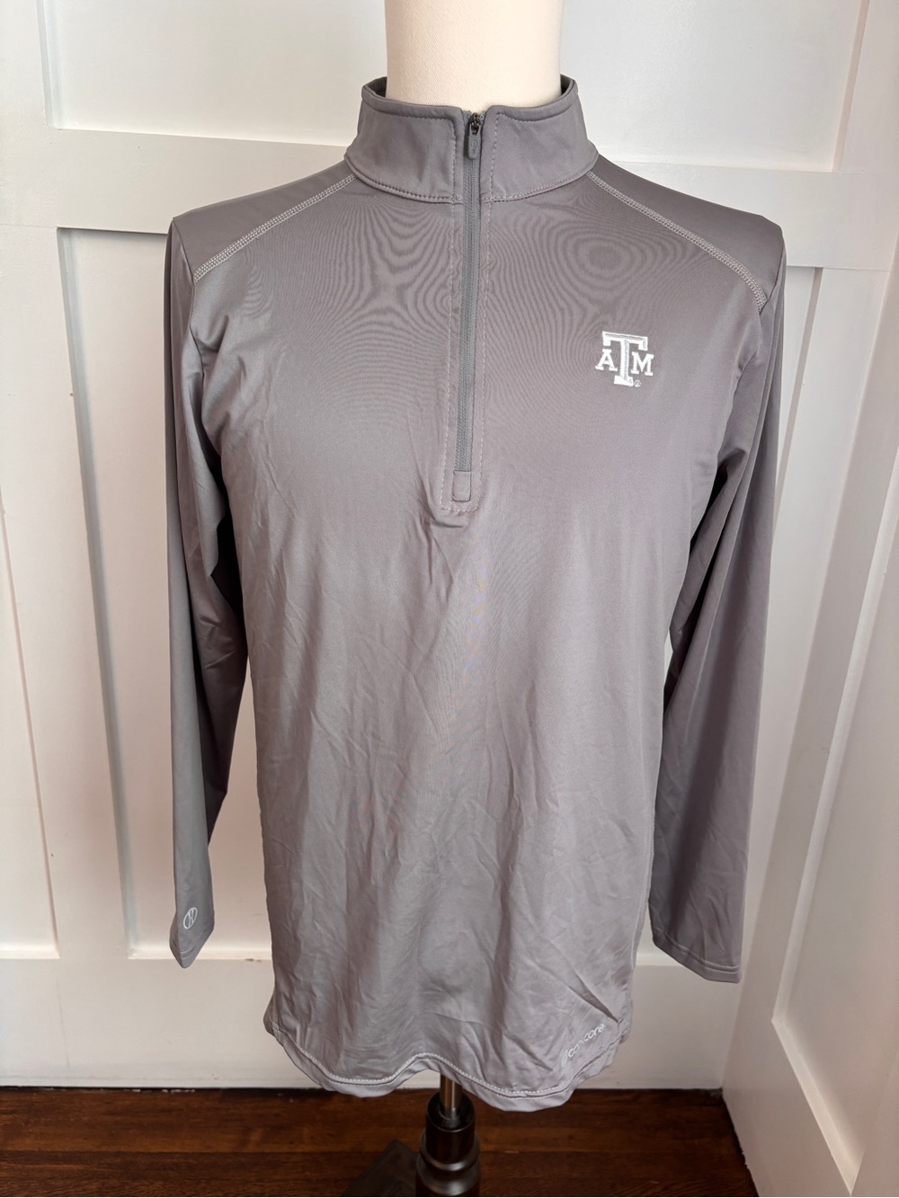 Texas A&M Adult Unisex Gray Holloway Coolcore Quarter-Zip Performance Pullover